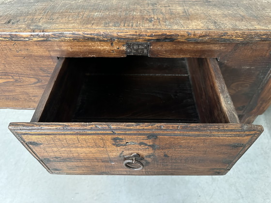 Image 1 of Antigua mesa auxiliar española - Siglo XIX