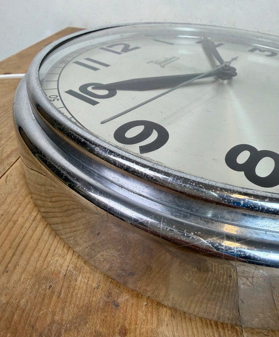 Image 1 of Vintage German Electric Wall Clock from Palmtag, 1960s