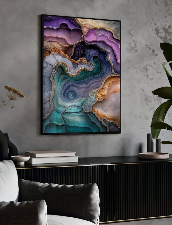 Image 1 of Acrylic Glass Artwork | 200x140 cm | Depthwave #7 (Ori, 1983)