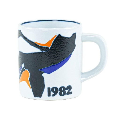 Porzellanbecher, dänisches Design, 1982, Designerin: Inge-Lise Koefoed, Hersteller: Royal Copenhagen