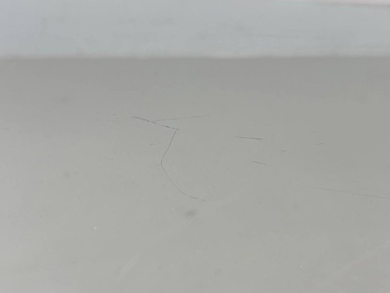 Image 1 of Glazen salontafel van gebogen veiligheidsglas, jaren 70.
