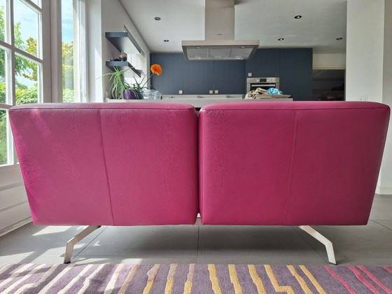 Image 1 of Leolux Shuffle 2-Zits Designbank – Leder – Uitstekende Staat