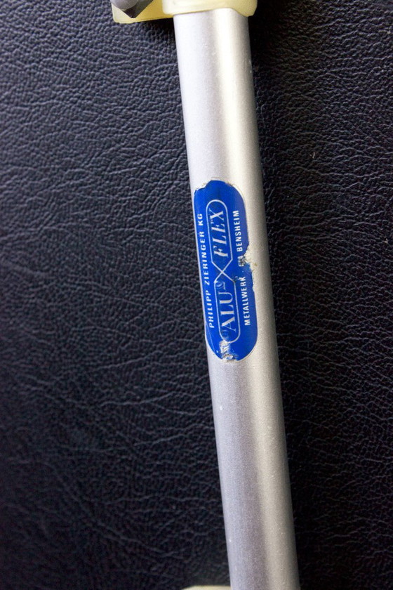 Image 1 of 5 x Aluflex Armin Wirth Black Skai Chairs 1950s