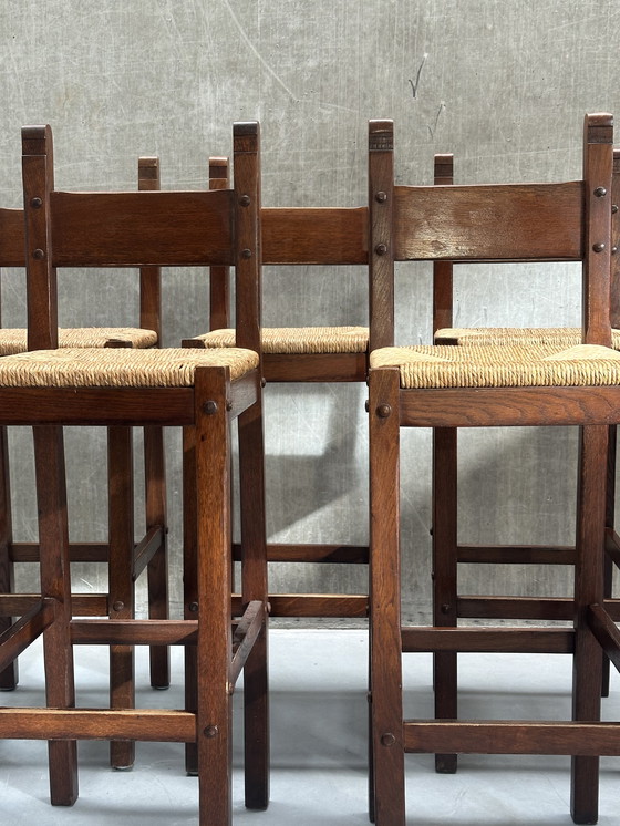 Image 1 of Set/5 Vintage Brutalist Barkrukken