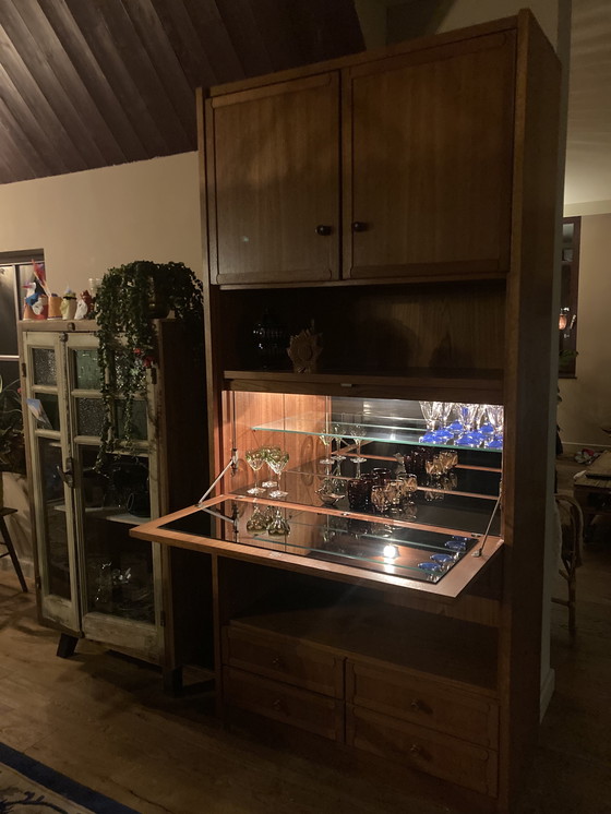 Image 1 of Meuble bar/meuble mural vintage des années 50.