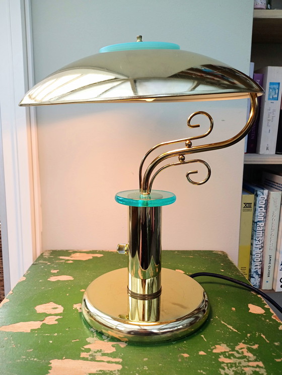 Image 1 of Lampada da banchiere vintage, lampada a fungo