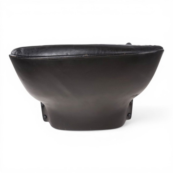 Image 1 of Fauteuil lounge en cuir Carl Straub, 1970