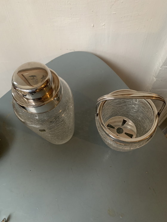 Image 1 of Verzilverde WMF cocktailset kristal en estado perfecto