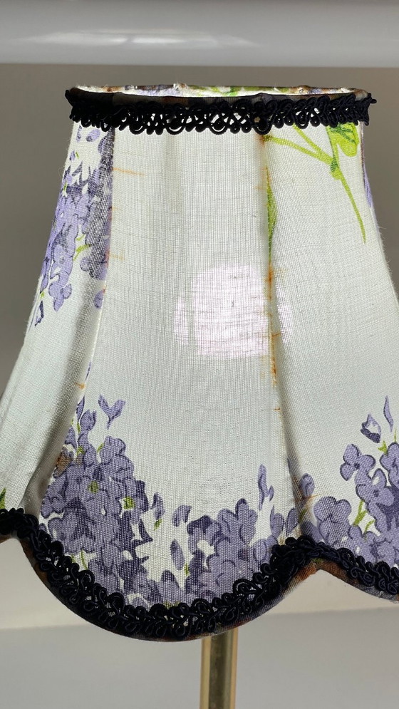 Vintage Plexiglas and lilac fabric lamp – Table lamps, Textile (photo 20 of 29)