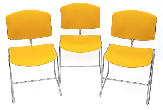 Set di 6 sedie Max Stacker – Steelcase Strafor, Sedie da pranzo, Cromo (photo 3 of 13)