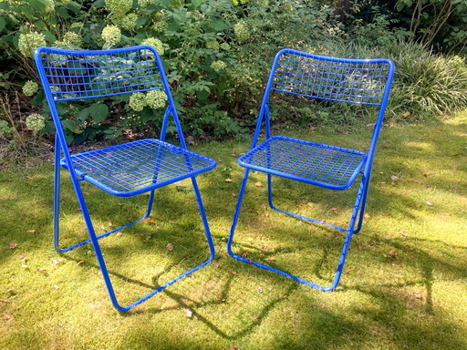 2x Niels Gammelgaard Ted Net folding chair