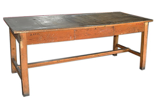 Industriële Hongaarse Houten Keukentafel