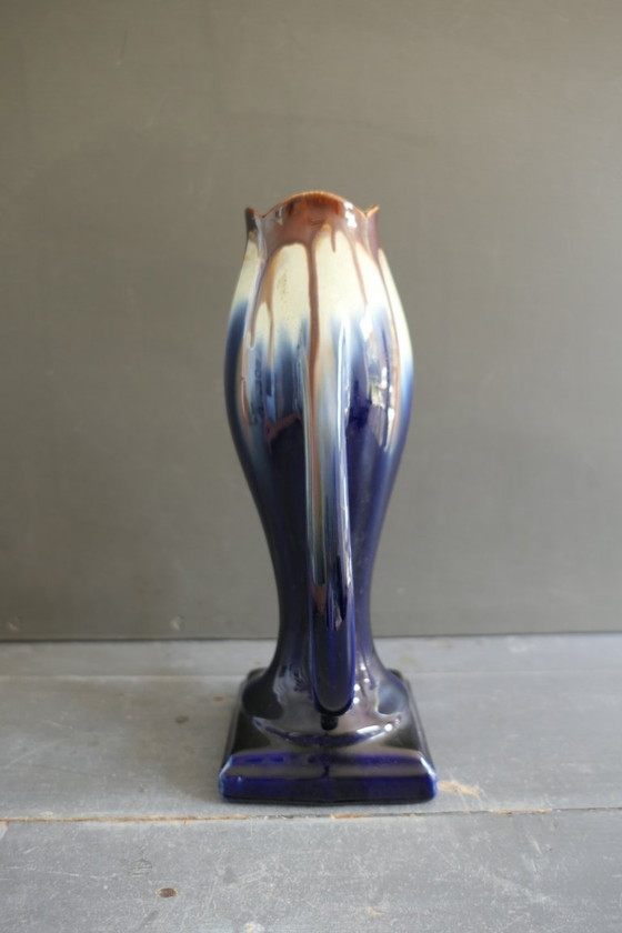 Image 1 of Art Deco vaas Faiencerie de Thulin België 30