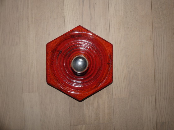 Image 1 of Hustadt set of 4 ceiling light wall lamp ceramic red UK1aeb