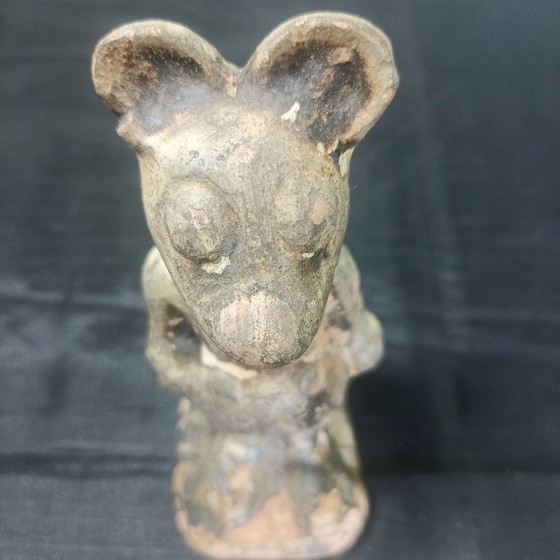 Zeldzame Pre-War 'Bootleg' Mickey Mouse (Jaren '30) – Franse Volkskunst – Beeldhouwkunst, Ceramic (photo 7 of 8)