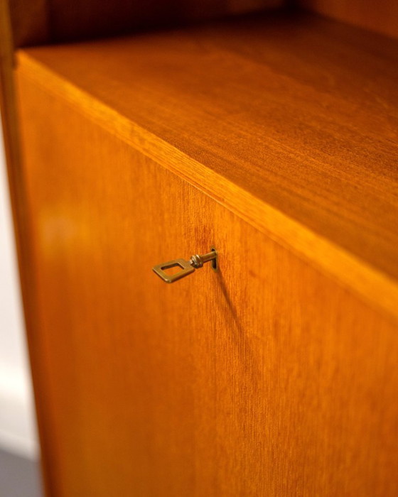 Image 1 of Mobiletto scrittoio in teak e acciaio cromato di Franz Meyer Möbel, Germania, anni '60