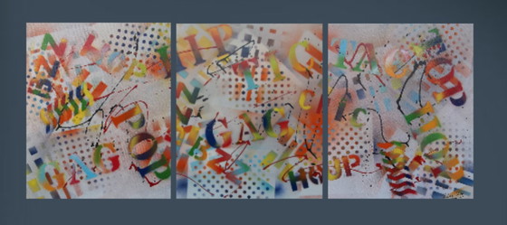 Image 1 of LOCATION - painting by 2Luss'Art - size 140 x 55 - Free delivery -