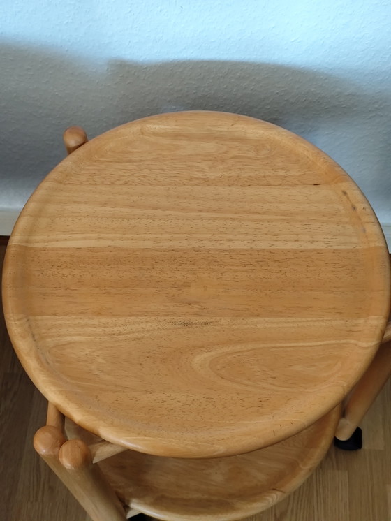Image 1 of JENS QUISTGAARD ​​Serveerwagen – Mid-Century Vintage Lazy Susan (Dansk Design / Nissen)