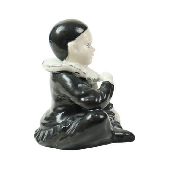 Image 1 of Statuetta Pierrot d'epoca in porcellana