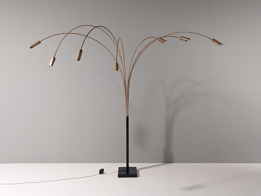 Impressive Italian vintage arc lamp with 7 arms
