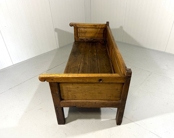 Image 1 of Antike rustikale spanische Bank aus den 1880er Jahren
