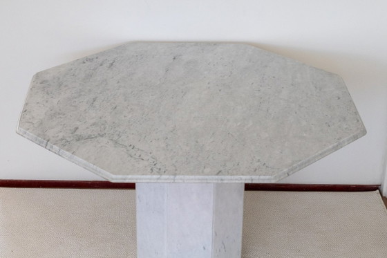 Tavolo da pranzo ottagonale italiano in Carrara, Tavoli da pranzo, Marmo, Bianco, Modern (foto 2 di 8)
