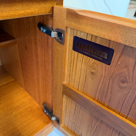 Mobile a parete vintage, vetrina •Nathan furniture•, Vetrine, Legno, Marrone (foto 8 di 12)
