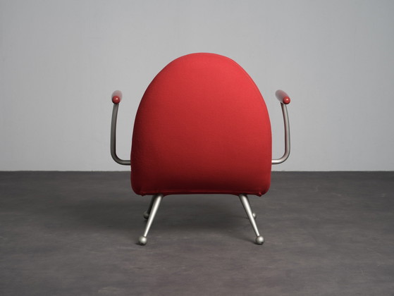 "Chiocciola" Lounge Chair by Roberto Semprini for Arredaesse, Italy, 1994, Adjustable recliner chair, Wood (photo 4 of 10)