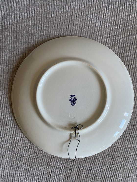 Image 1 of Delfter Blau Chemfeka großer Wandteller