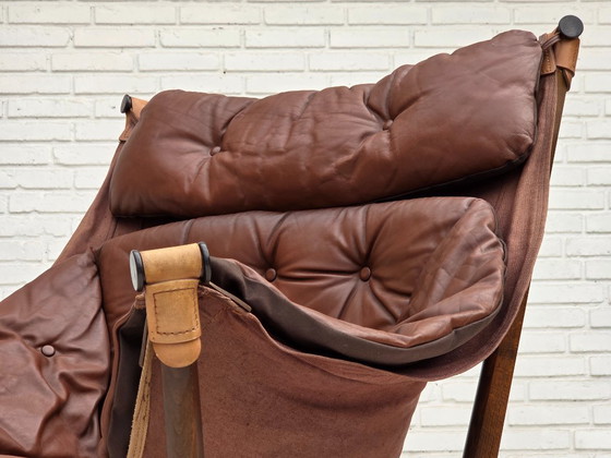 Image 1 of Fauteuil lounge « Trega », design norvégien des années 1970 par Tormod Alnaes.