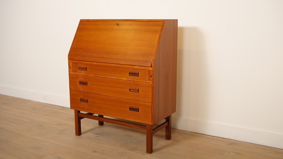 Image 1 of Vintage Teak Secretary | Deens | 90 cm
