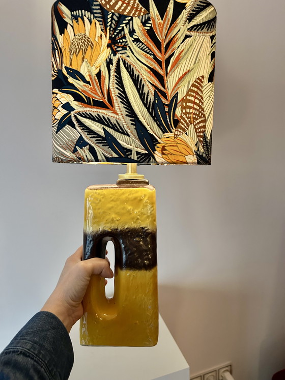 Image 1 of Space-saving sideboard lamp upcycled from a vintage vase