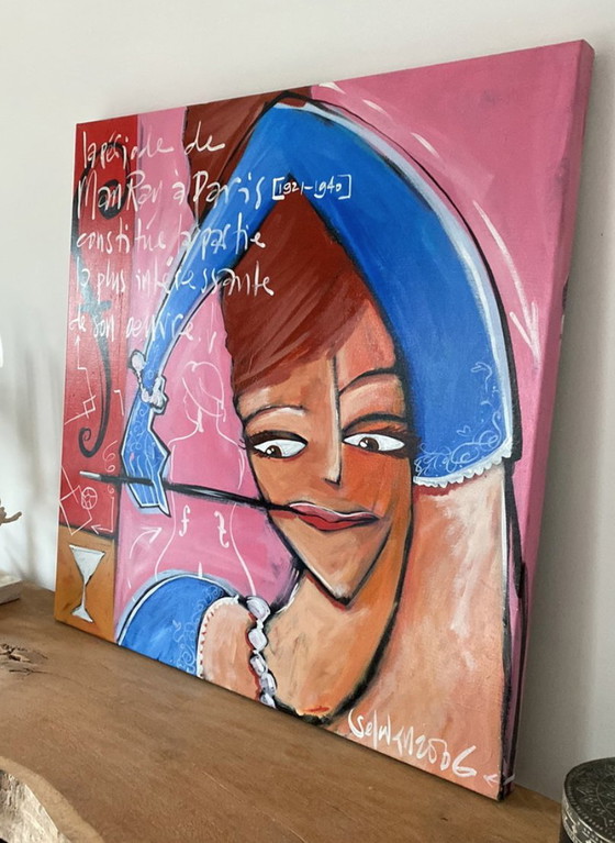 Image 1 of Selwyn Senatori, peinture Sangria, 100 x 100 cm