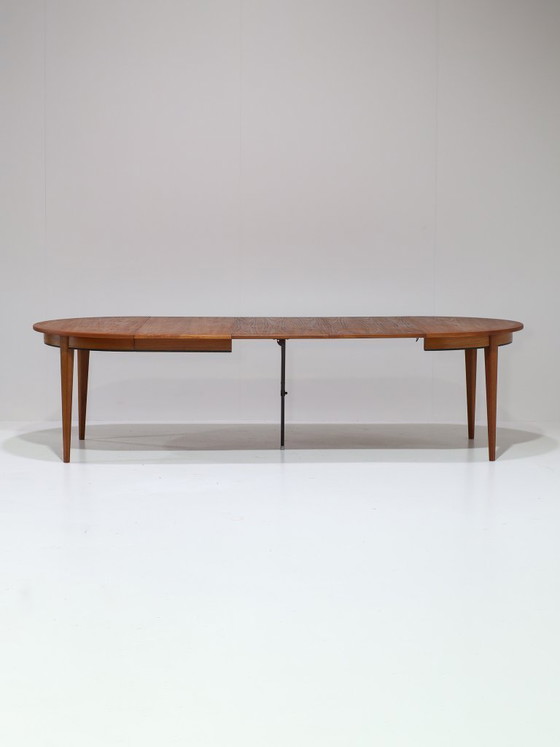 Image 1 of Extendable dining table Omann Jun 55 teak vintage Danish