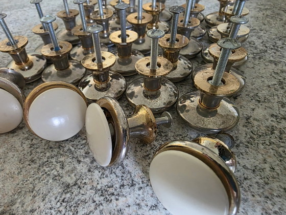 Image 1 of Vintage/retro furniture hardware kitchen cabinet knobs 30 pcs