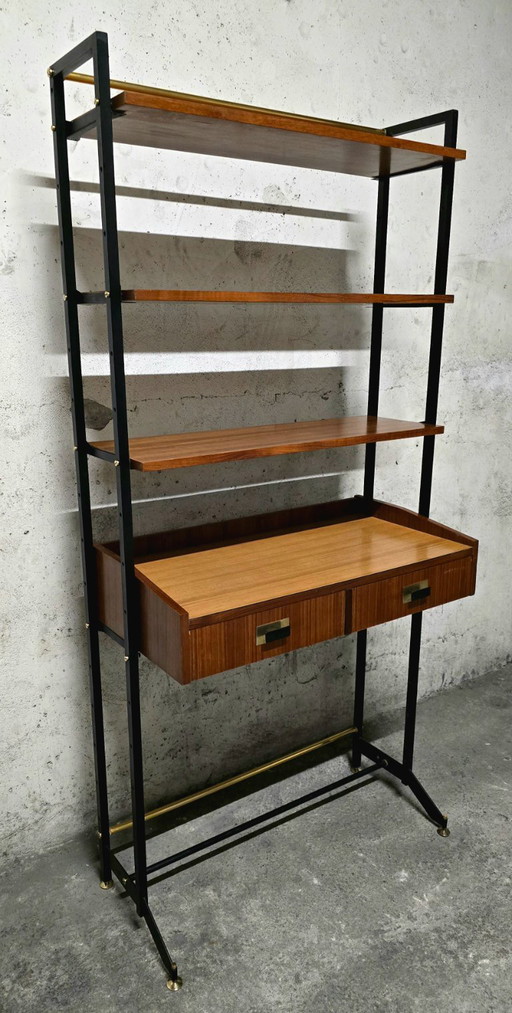 Bookcase - Bureau Vintage Italien Des Années 1960/70