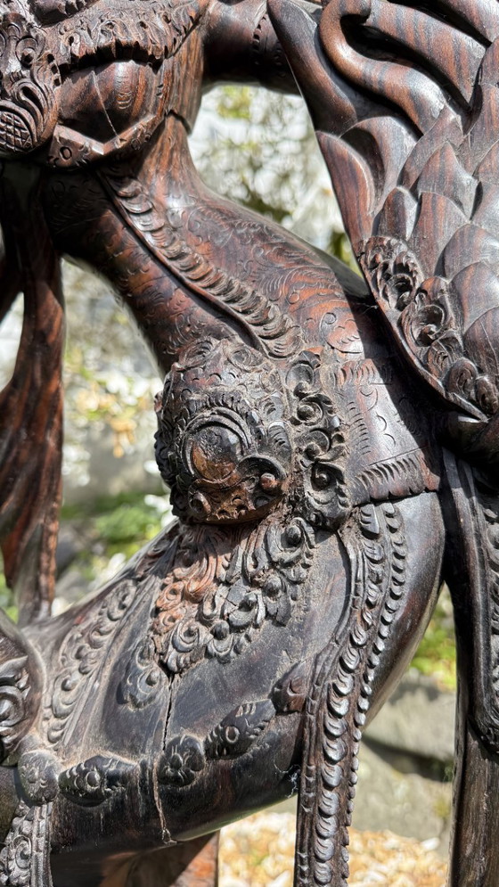 Image 1 of Monumental Balinese Coromandel Statue – 137 cm – Pita Maha Style