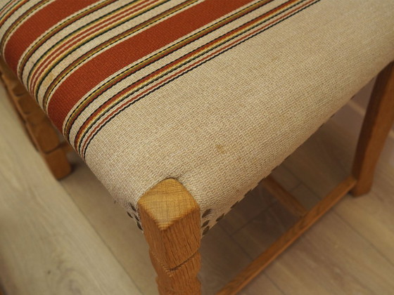 Set di Sedie da Pranzo di Henning Kjærnulf, Struttura in Rovere Massiccio, Danimarca, anni '60 – Textile (photo 7 of 13)