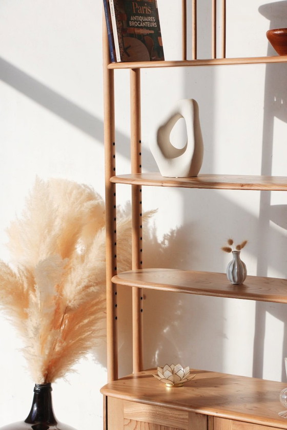 Image 1 of Bibliothèque / Séparateur de pièce Vintage - Modèle Windsor / Girafe - Ercol