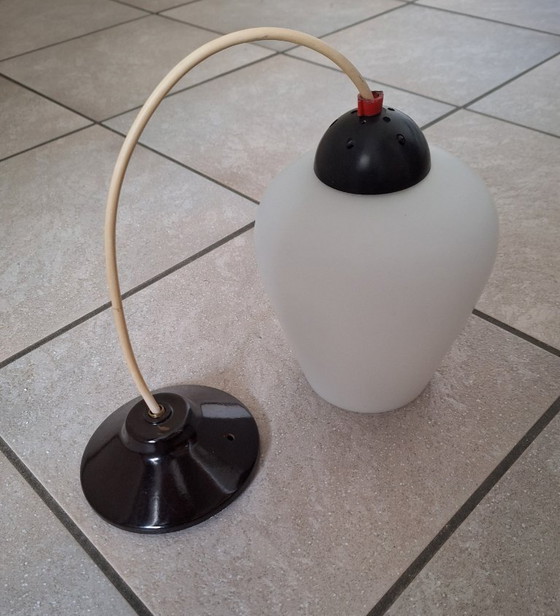 Image 1 of Lampada lampadario - Design olandese - Philips - Louis Kalff - Vetro satinato - Anni '50/60