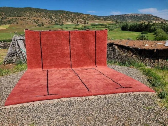 Grandissimo tappeto Mrirt Marocchino rosso terracotta 400x400 cm – Tappeti, Lana, Cotone, Modern (photo 3 of 13)