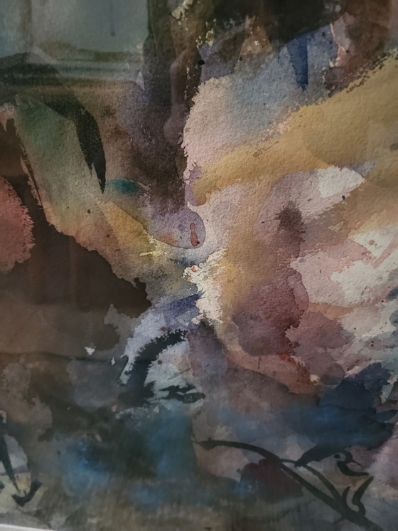 Image 1 of Dipinto con calde tonalità pastello 70x90cm