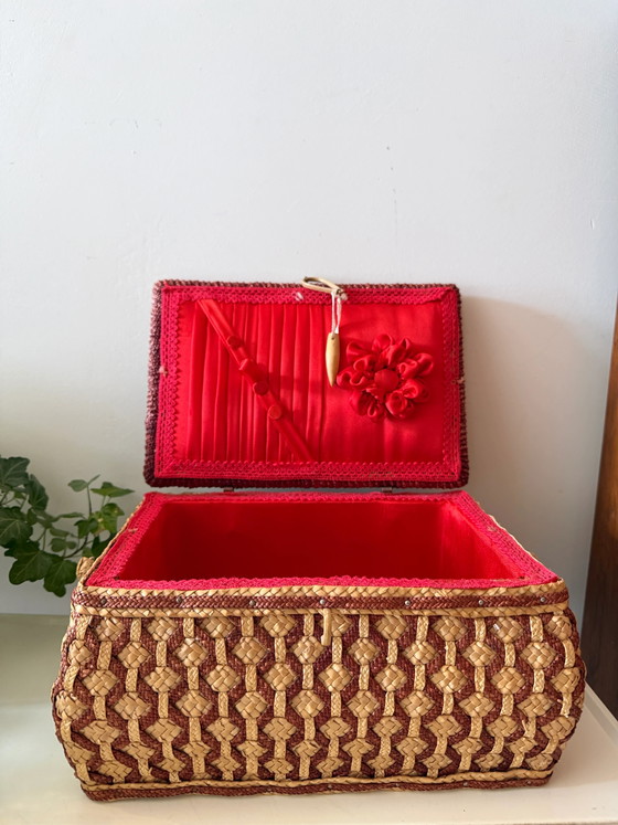 Vintage wicker storage basket – Decorative Objects, Wood (photo 3 of 6)