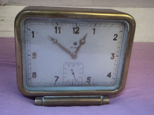 Beautiful heavy oriental brass clock