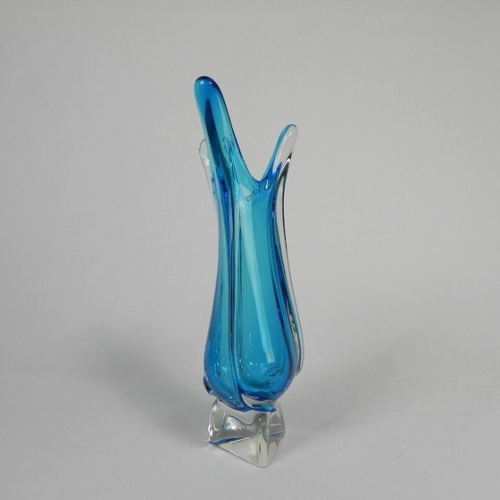Image 1 of Vintage glass vase Val St. Lambert, 1950s