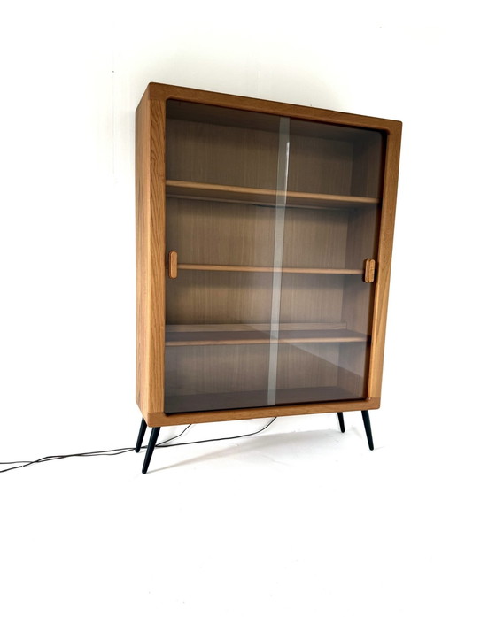 Image 1 of Vintage illuminated display case, Silkenborg Møbelfabrik '70