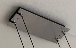 Tender stainless steel (extendable) pendant lamp