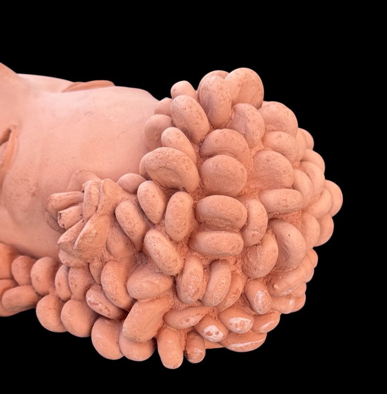 Image 1 of Large terracotta mask - Italy 1950 - Signed