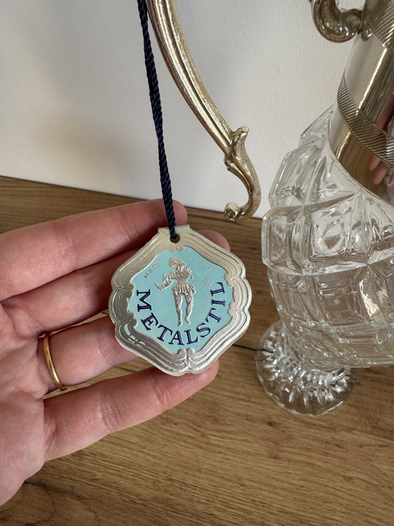 Image 1 of Vintage silver-plated liqueur decanter