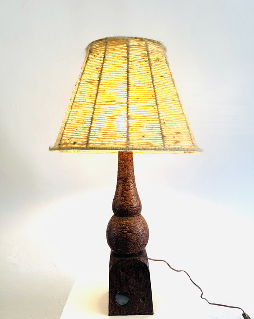 LAMPE DE TABLE EN PIERRE DE PIETER GROENEVELDT, PAYS-BAS, CIRCA 1950s